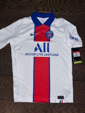 New Nike PSG Paris St Germaine Nike Home Soccer Team Jersey L Youth Kids